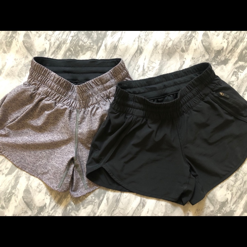 Two Lululemon Tracker Shorts Size 2